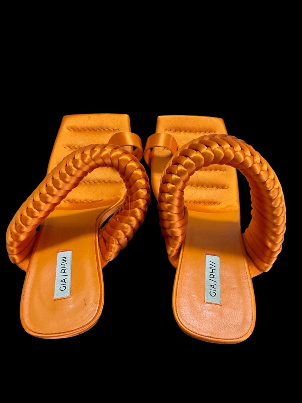 NWOT GIA BORGHINI RHW Rosie 1 Satin Sandals - Picture 11 of 15